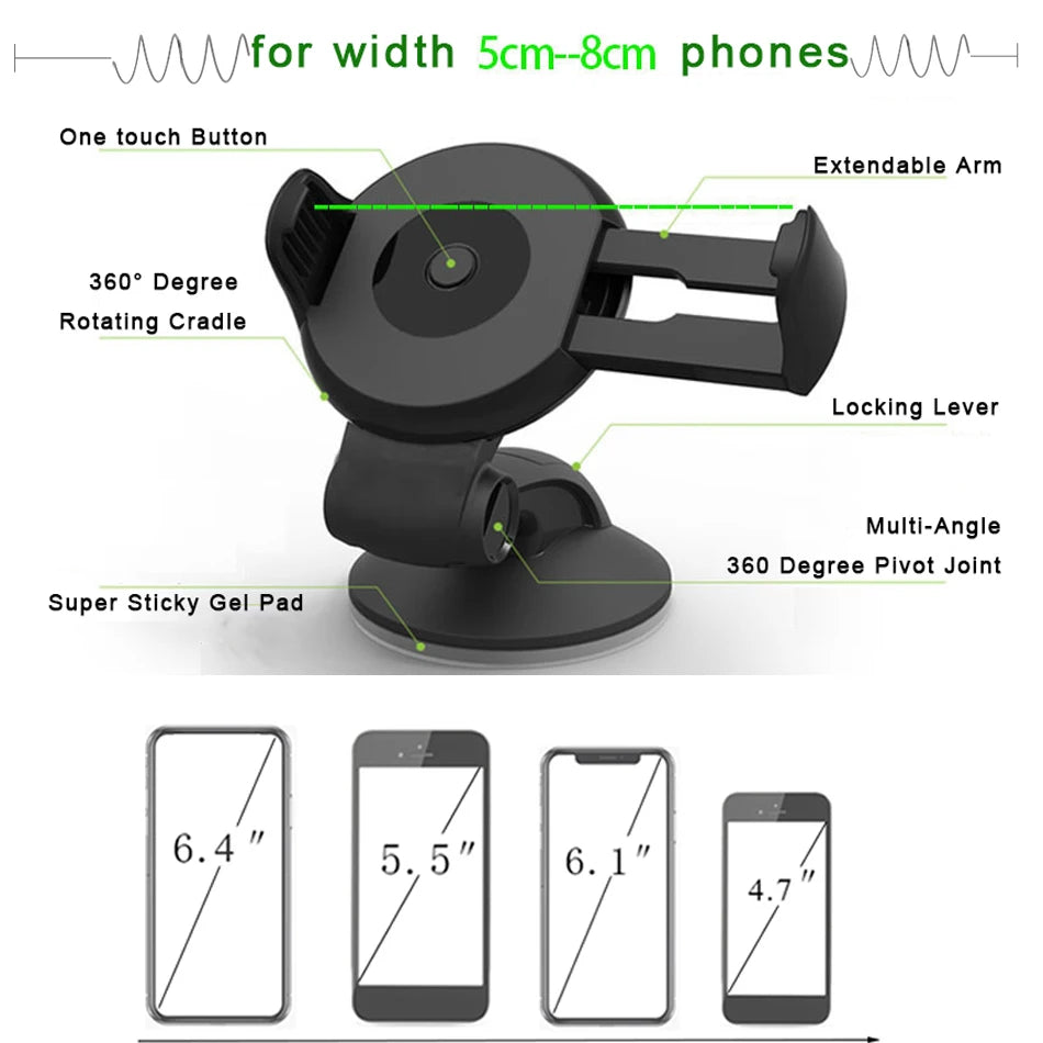 Universal Suction Car Mount