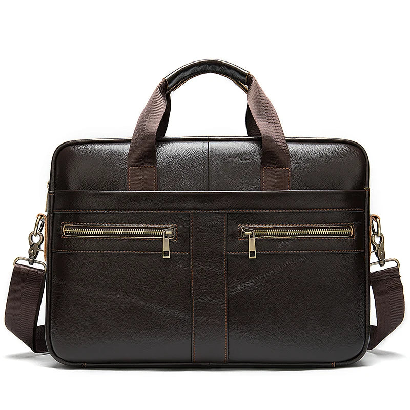 WESTAL Leather Briefcase for Men