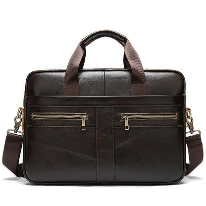 WESTAL Leather Briefcase for Men