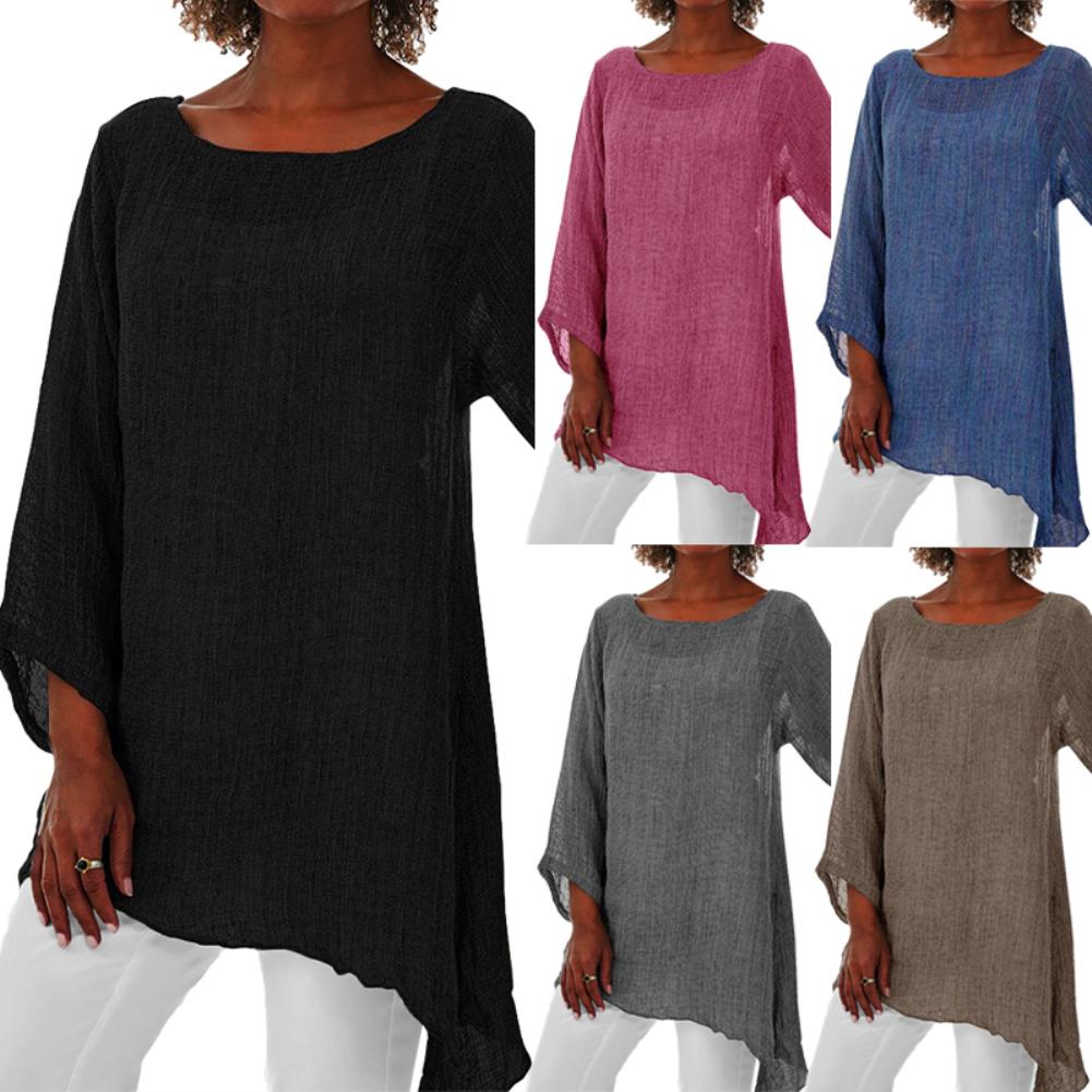 Women’s Oversized Linen Tunic Top