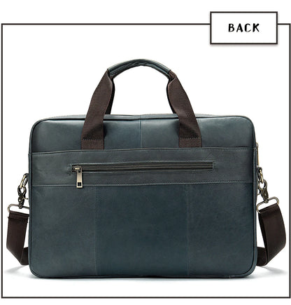 WESTAL Leather Briefcase for Men