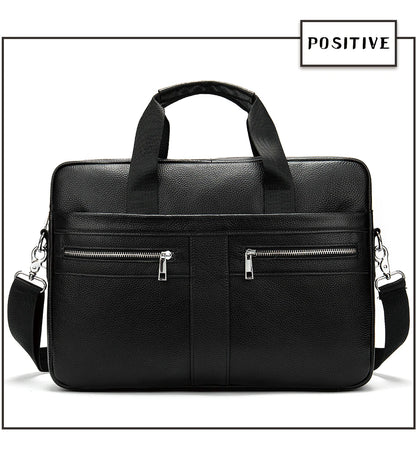 WESTAL Leather Briefcase for Men