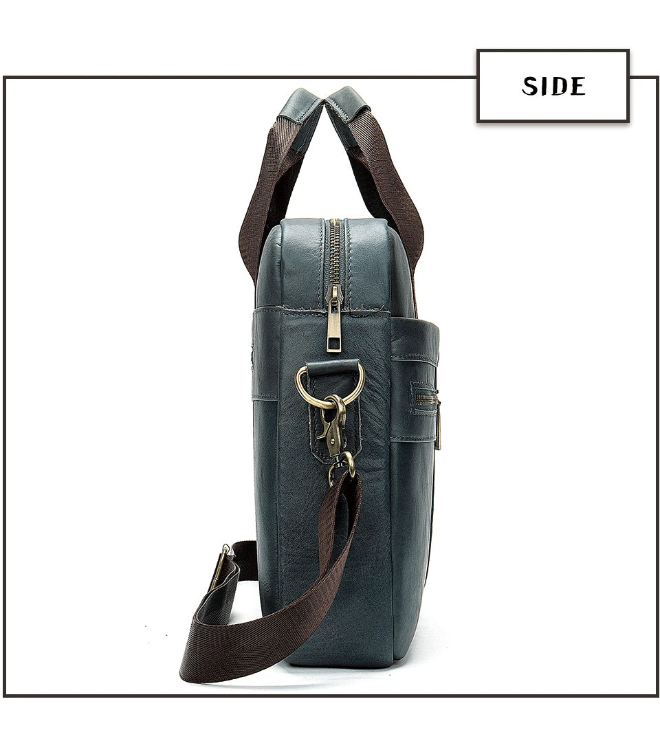 WESTAL Leather Briefcase for Men