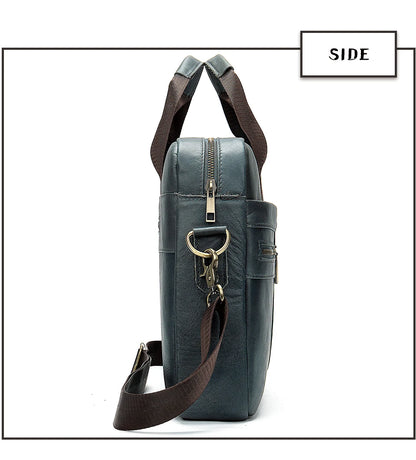 WESTAL Leather Briefcase for Men