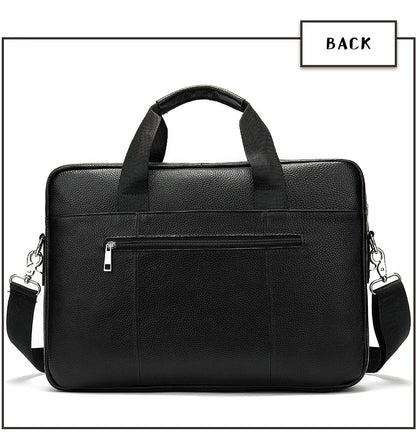 WESTAL Leather Briefcase for Men
