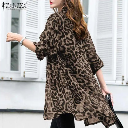 Leopard Print Summer Kimono