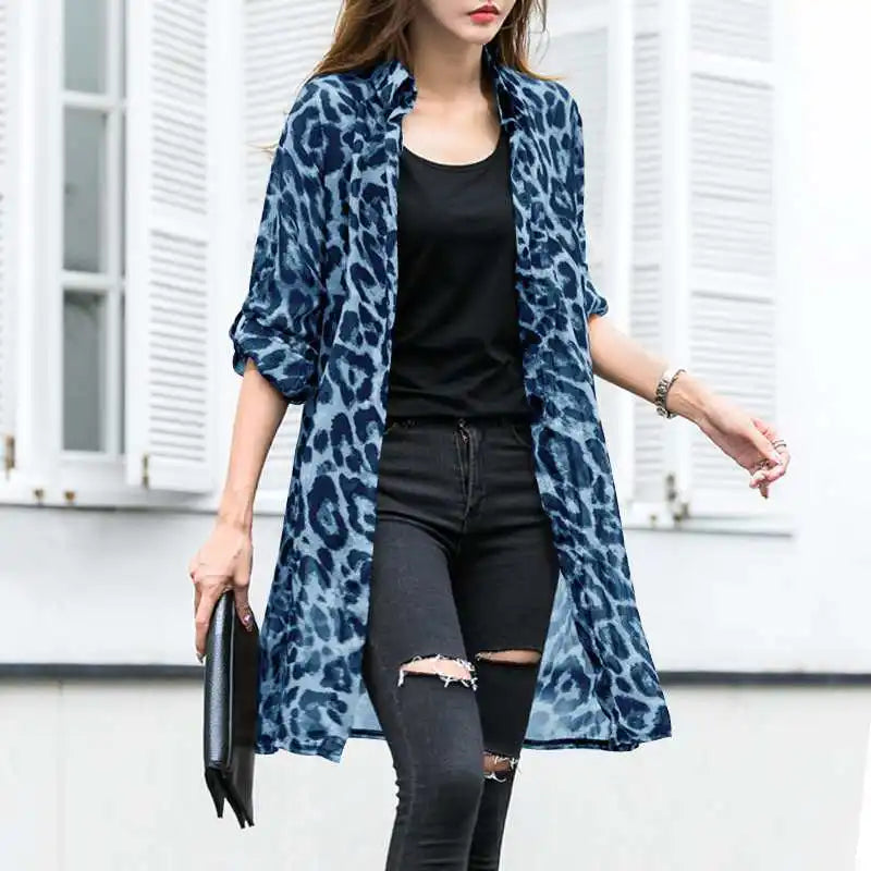 Leopard Print Summer Kimono
