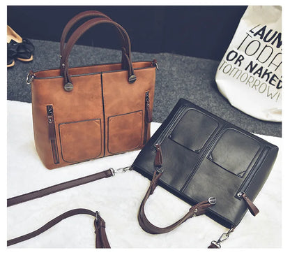 LuxeForm Leather Tote