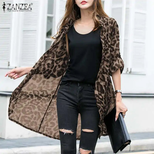 Leopard Print Summer Kimono