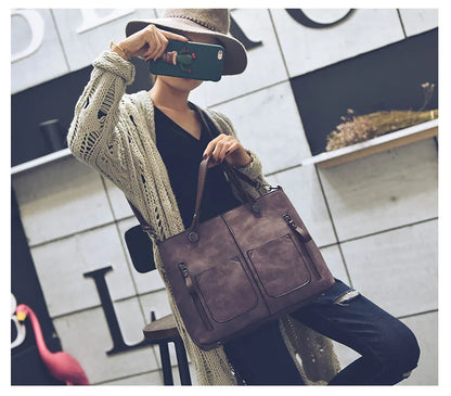 LuxeForm Leather Tote