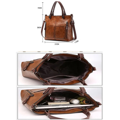 LuxeForm Leather Tote