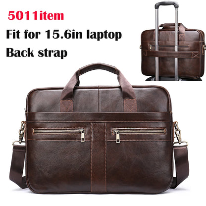 WESTAL Leather Briefcase for Men