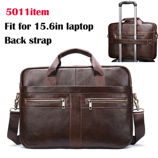 WESTAL Leather Briefcase for Men