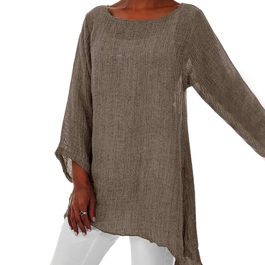 Women’s Oversized Linen Tunic Top