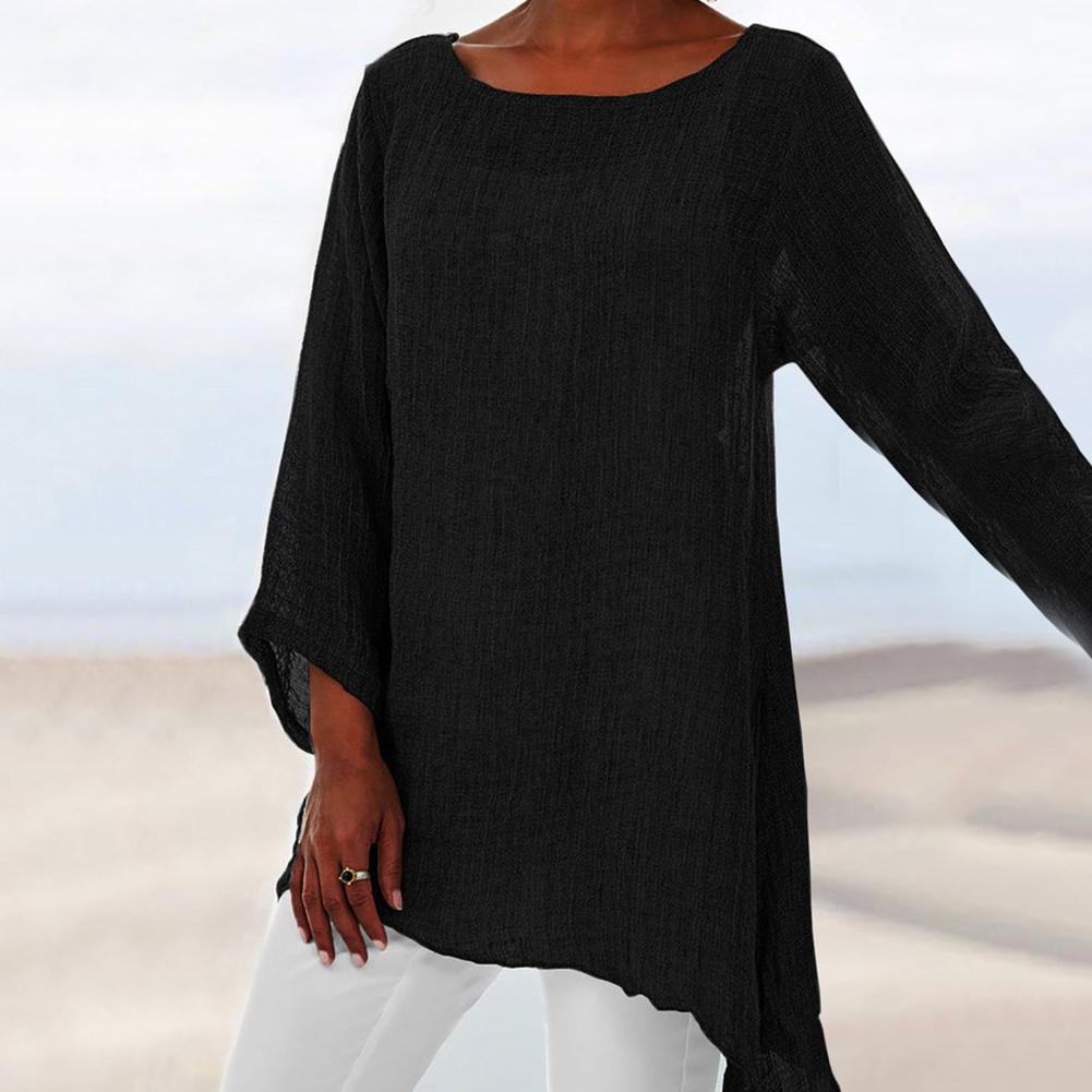 Women’s Oversized Linen Tunic Top