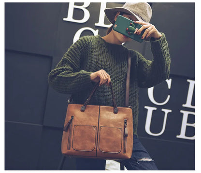 LuxeForm Leather Tote
