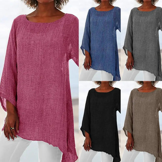 Women’s Oversized Linen Tunic Top