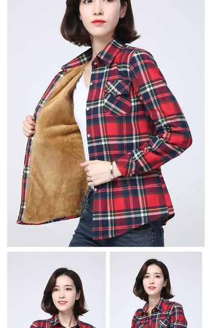 Cozy Plaid Fleece Jacket