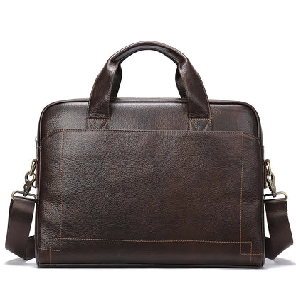 WESTAL Men's Leather Laptop Briefcase