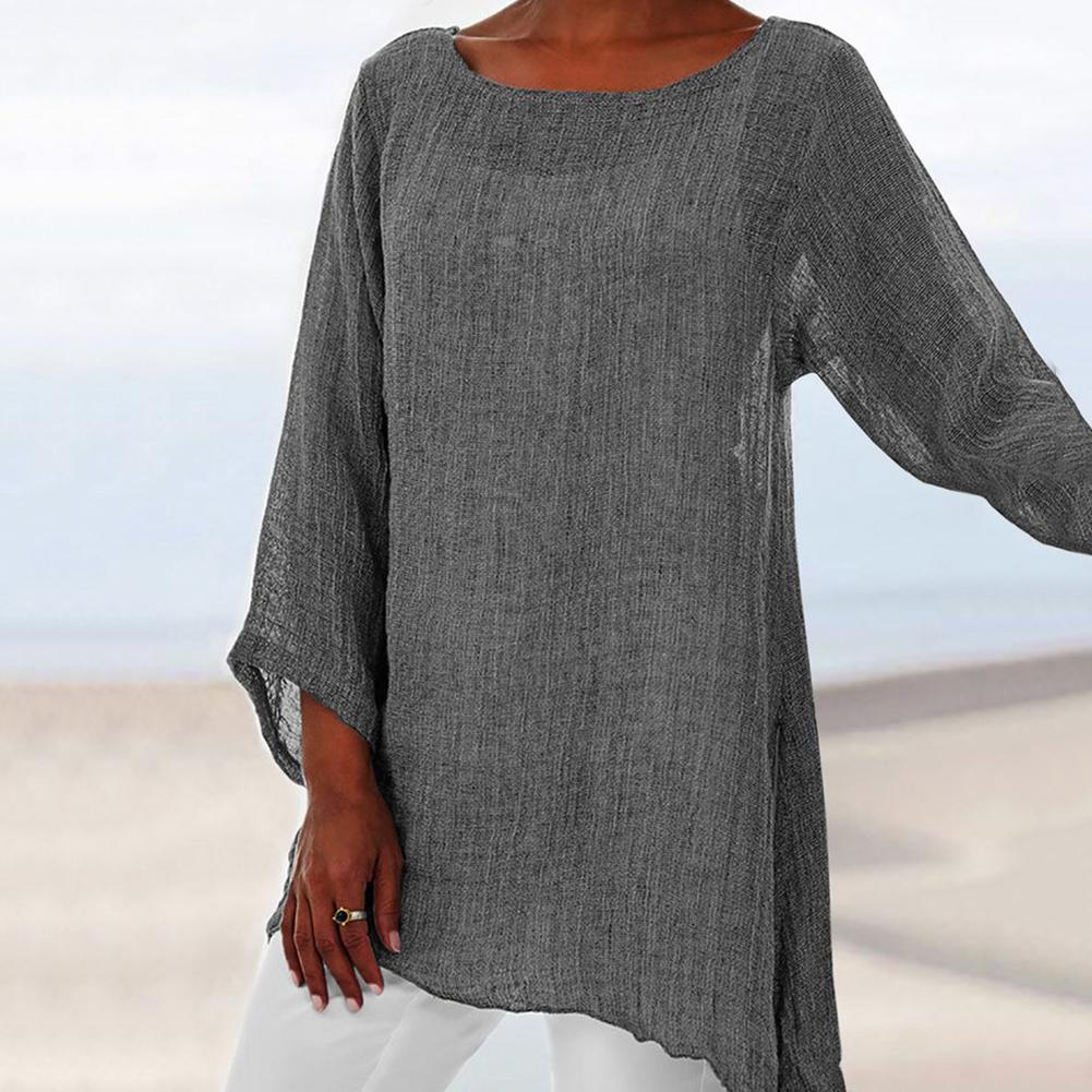 Women’s Oversized Linen Tunic Top