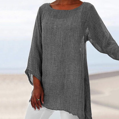Women’s Oversized Linen Tunic Top