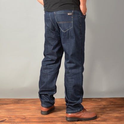 Plus-Size High Waist Denim Pants