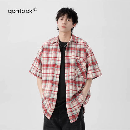 Retro Plaid Couple Shirt