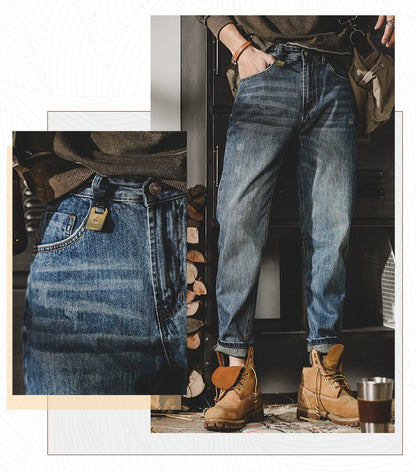 Trendy Fleece-lined Denim Jeans