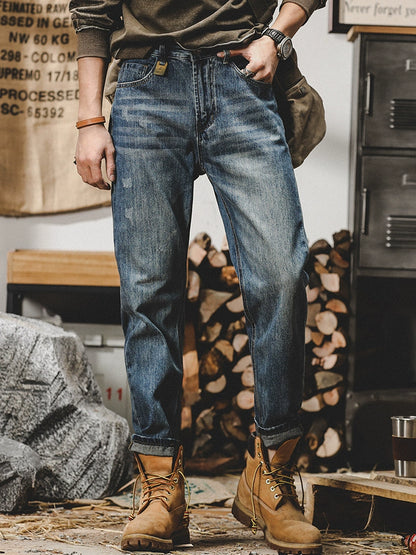 Trendy Fleece-lined Denim Jeans