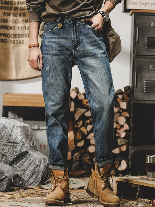 Trendy Fleece-lined Denim Jeans