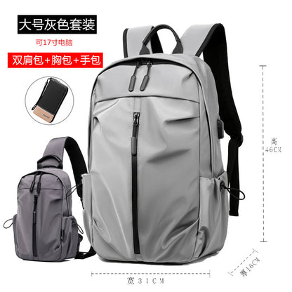 Binao Kangaroo K-style Casual Student Female Double Backpack