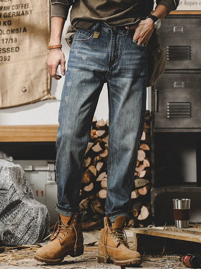 Trendy Fleece-lined Denim Jeans