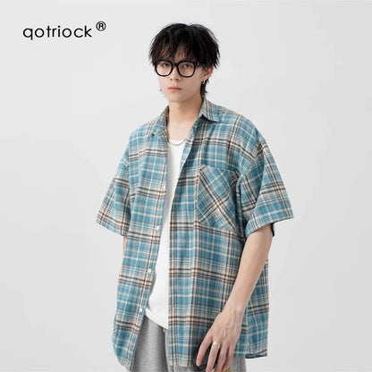 Retro Plaid Couple Shirt