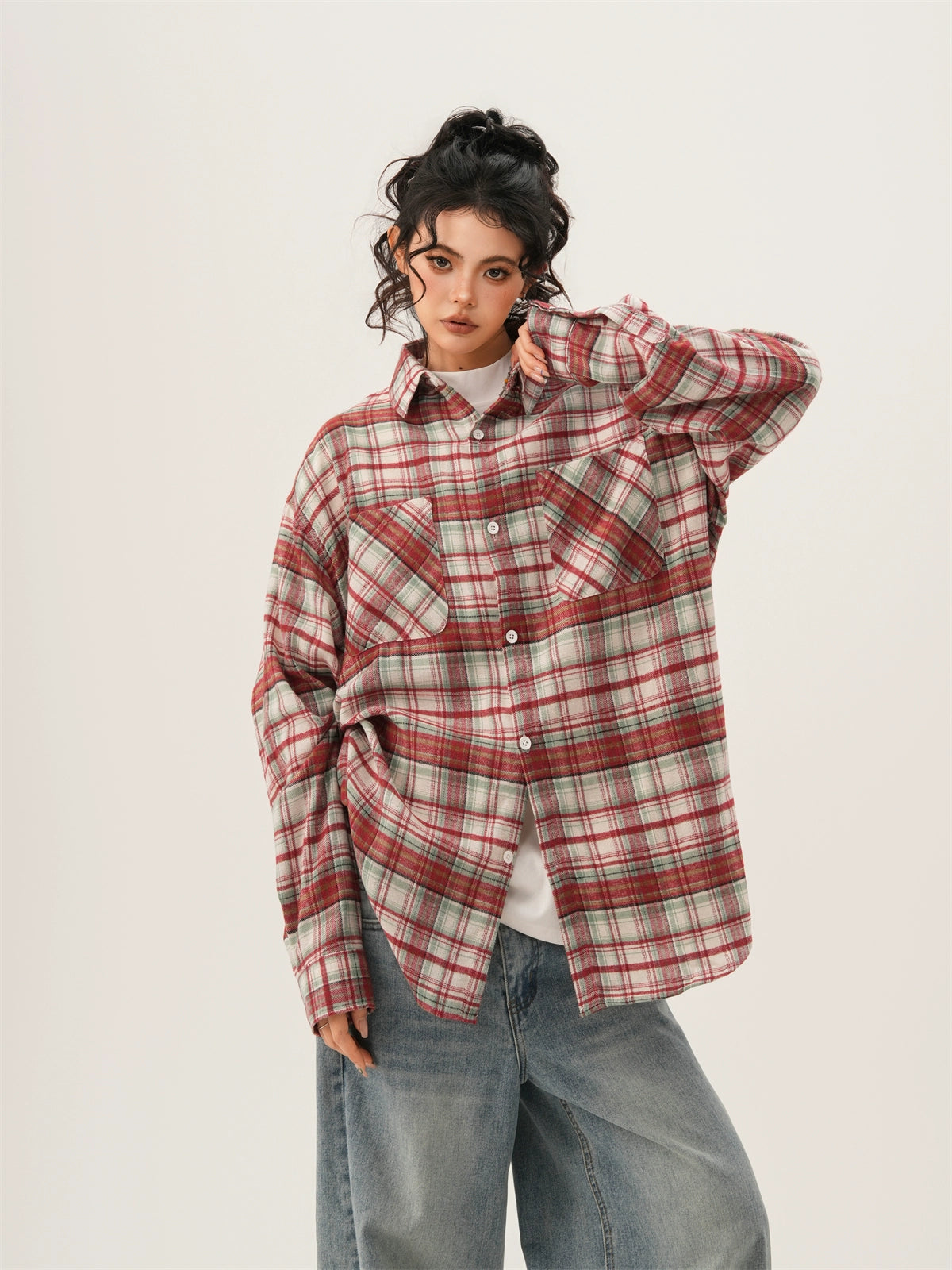 Retro Plaid Couple Shirt