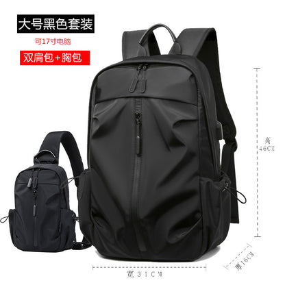 Binao Kangaroo K-style Casual Student Female Double Backpack
