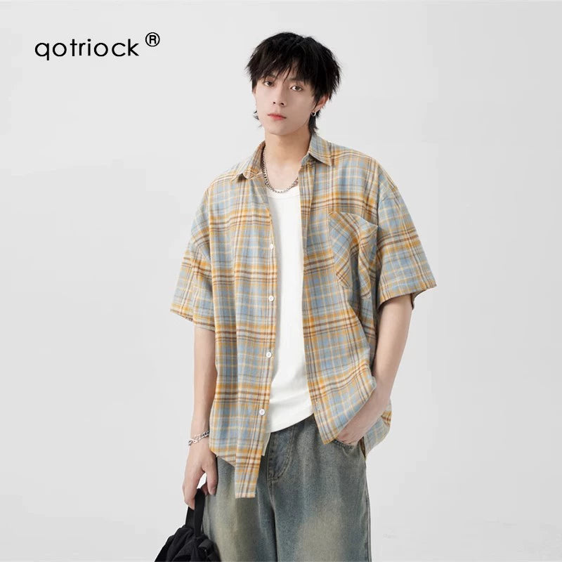 Retro Plaid Couple Shirt