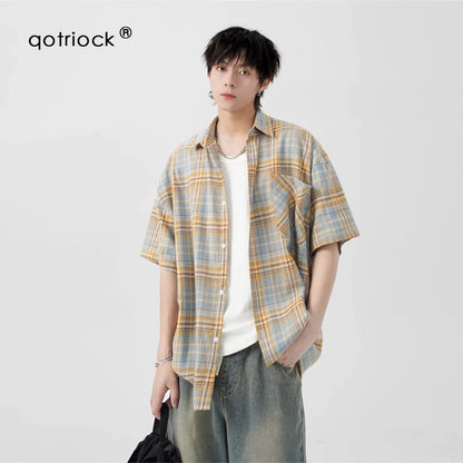Retro Plaid Couple Shirt