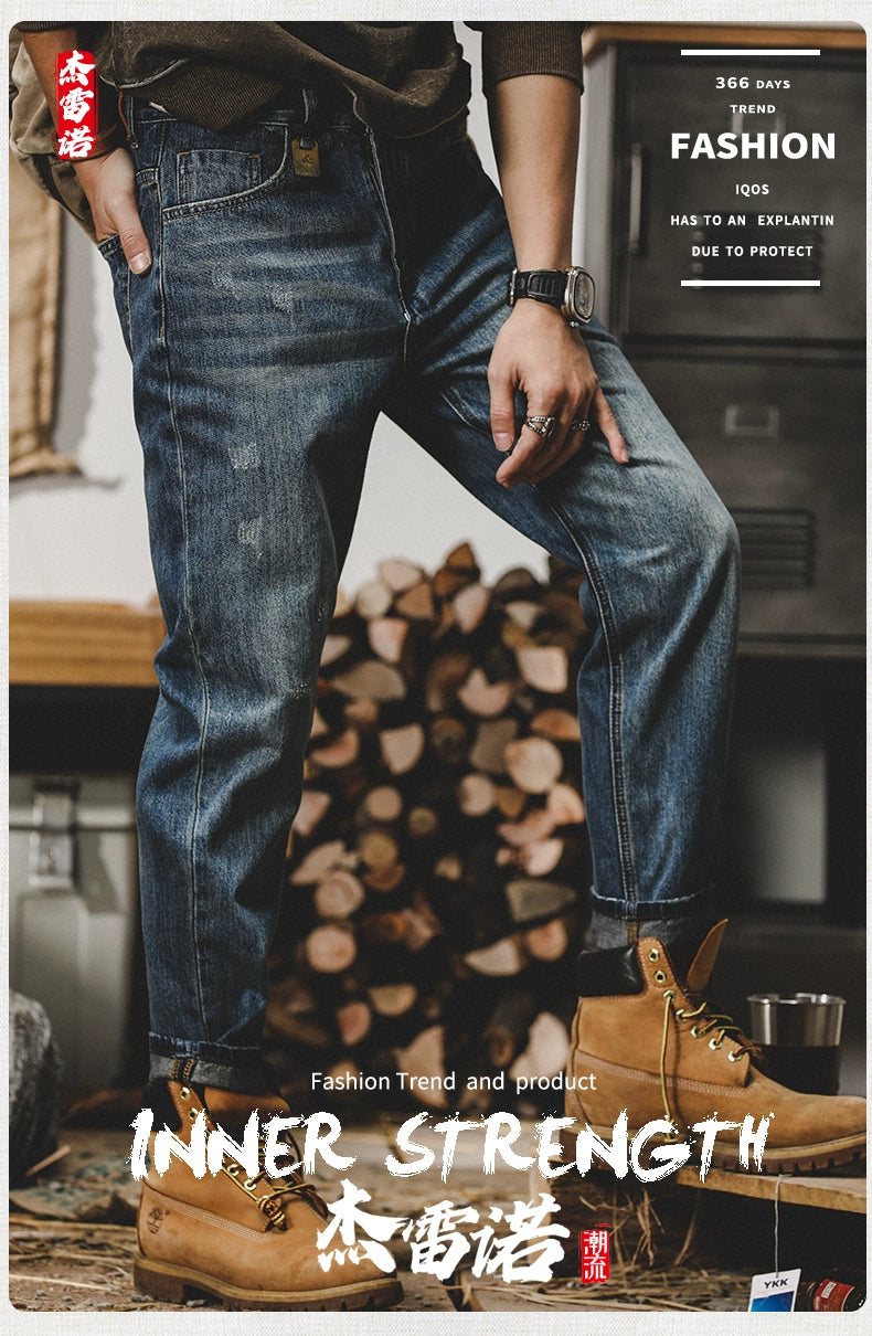 Trendy Fleece-lined Denim Jeans