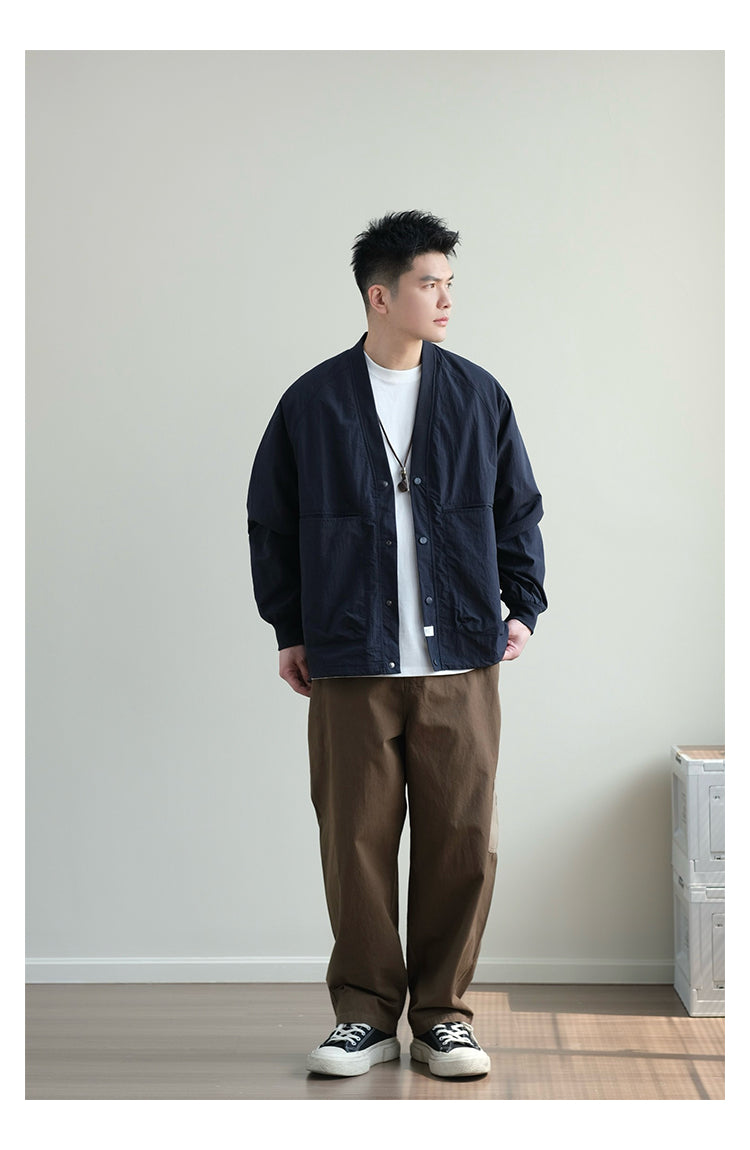 Trendy Axin V Neck Loose Outwear