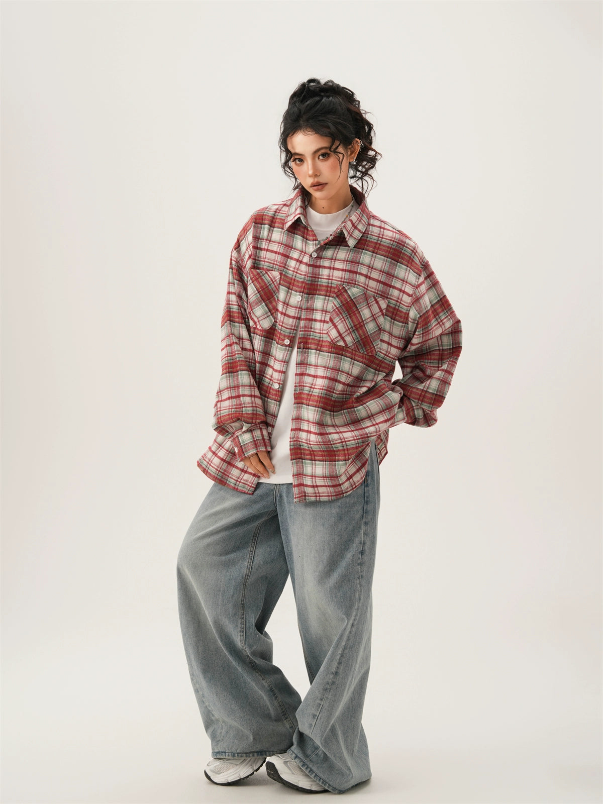 Retro Plaid Couple Shirt