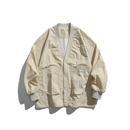 Trendy Axin V Neck Loose Outwear