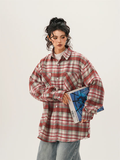 Retro Plaid Couple Shirt