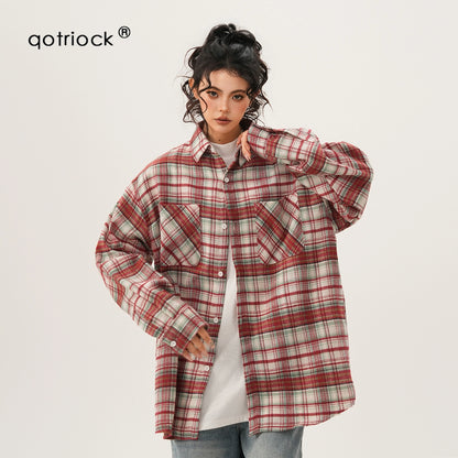 Retro Plaid Couple Shirt