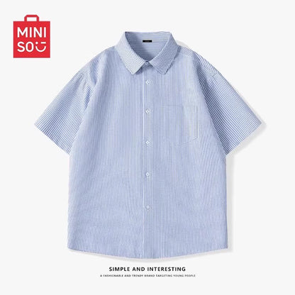Boys Striped Oxford Shirt