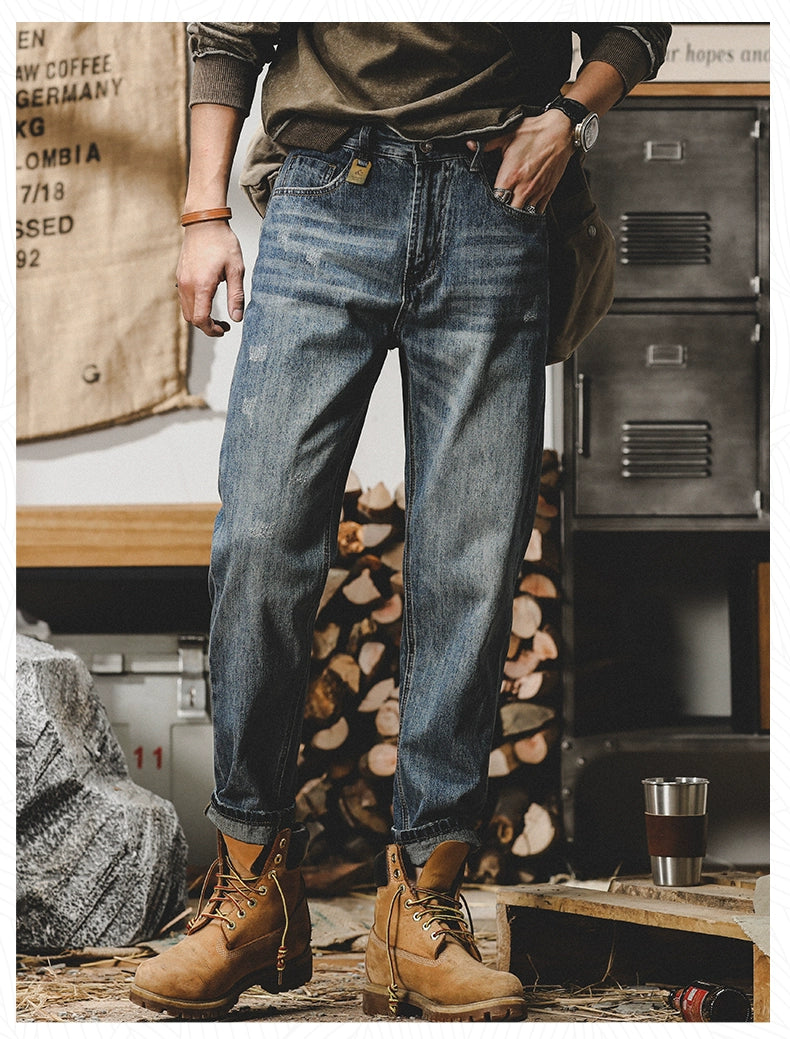 Trendy Fleece-lined Denim Jeans