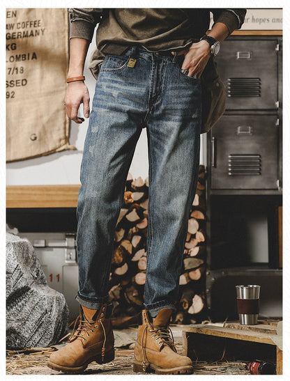 Trendy Fleece-lined Denim Jeans