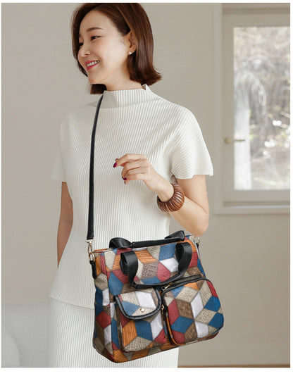 Vintage Leather Shoulder Handbag