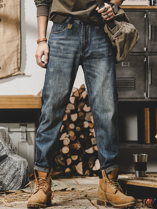 Trendy Fleece-lined Denim Jeans