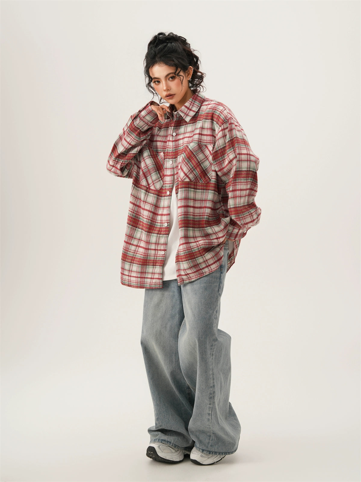 Retro Plaid Couple Shirt