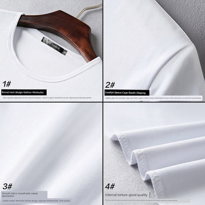 Modal Blend Youth Spring &amp; Summer Crewneck T-Shirt